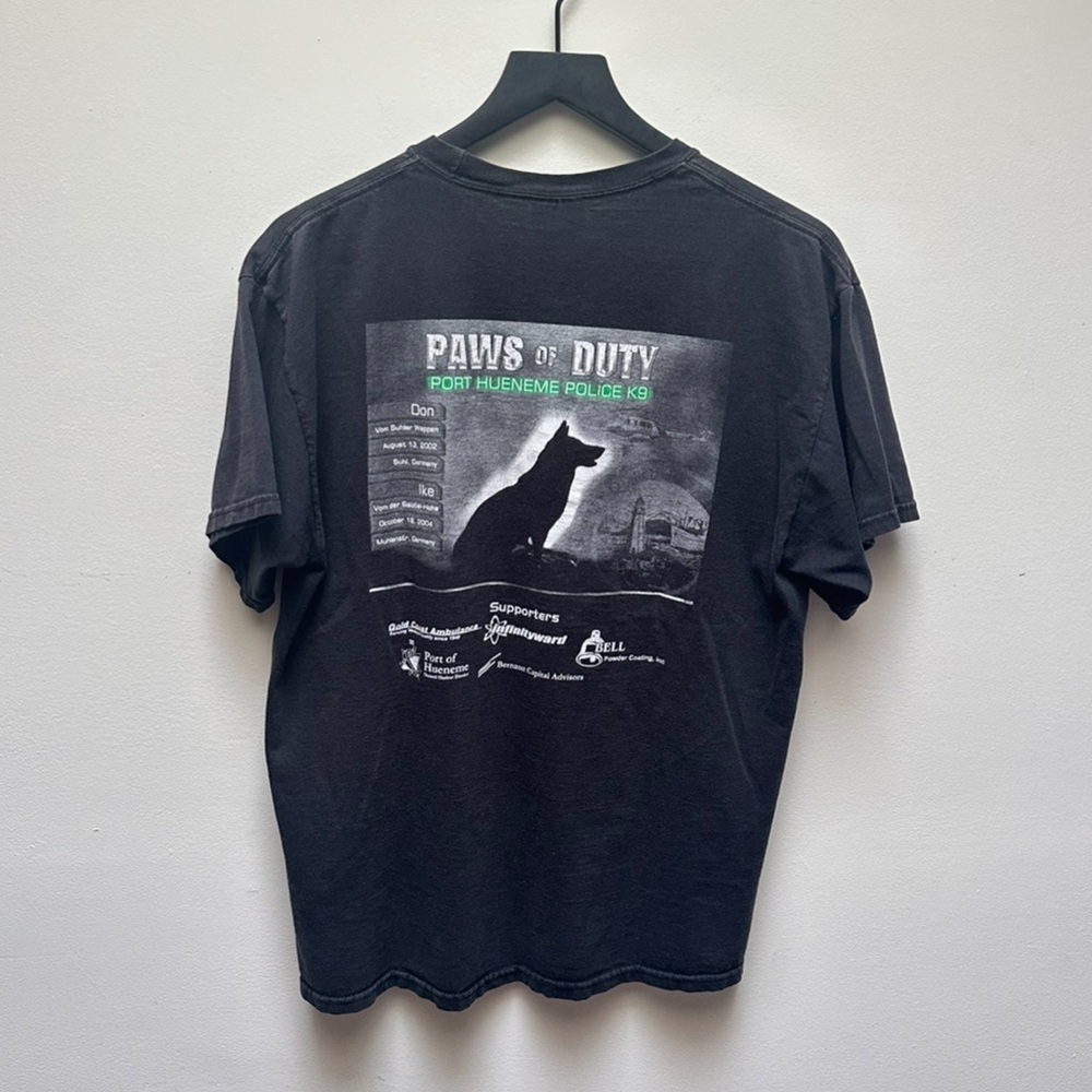 Vintage Y2K Paws of Duty Parody T-Shirt